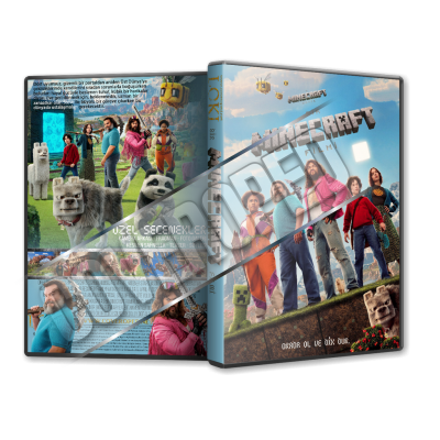 Bir Minecraft Filmi - A Minecraft Movie - 2025 Türkçe Dvd Cover Tasarımı